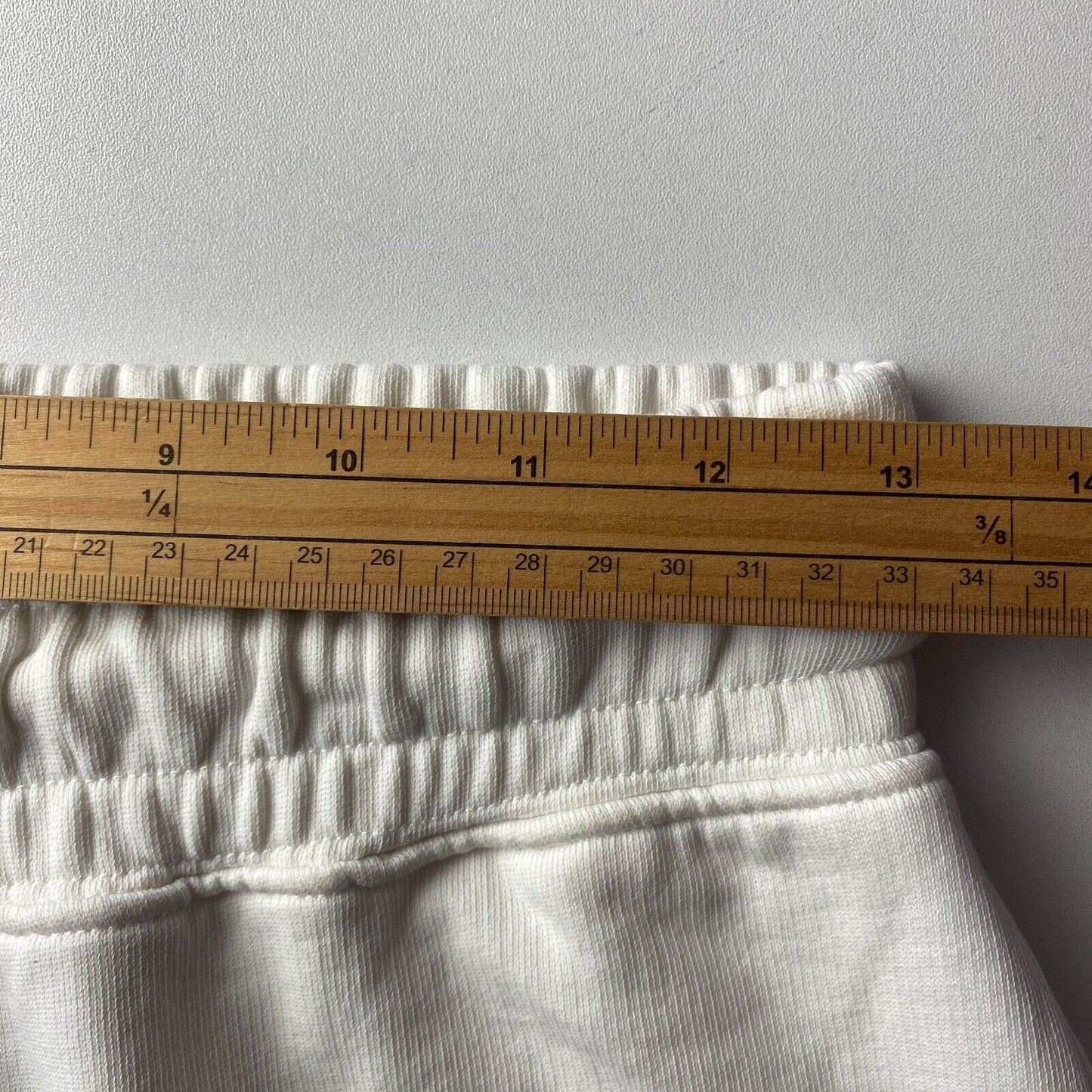 GANT Pantalon de survêtement à revers coupe régulière blanc pour femme Taille S