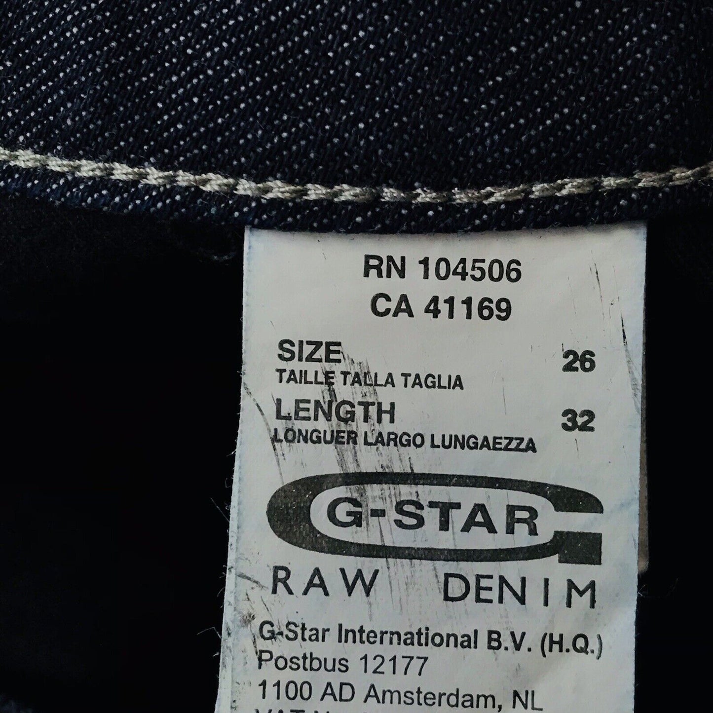 G-STAR RAW 3301 BELLCUT Damen Jeans Bootcut Fit Dunkelblau W26 L32