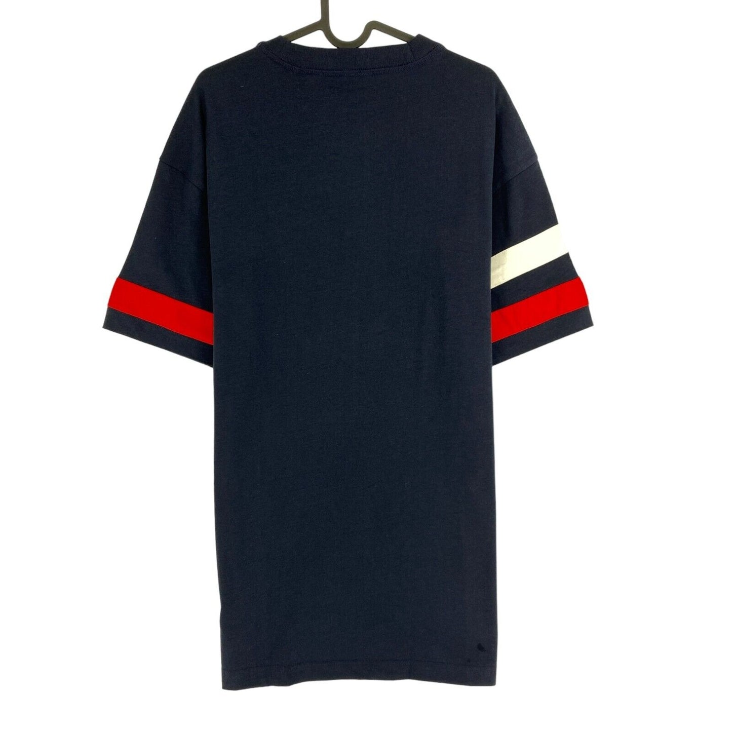 GANT Bleu Marine Rétro Logo Manches Courtes T Shirt Robe Taille XS