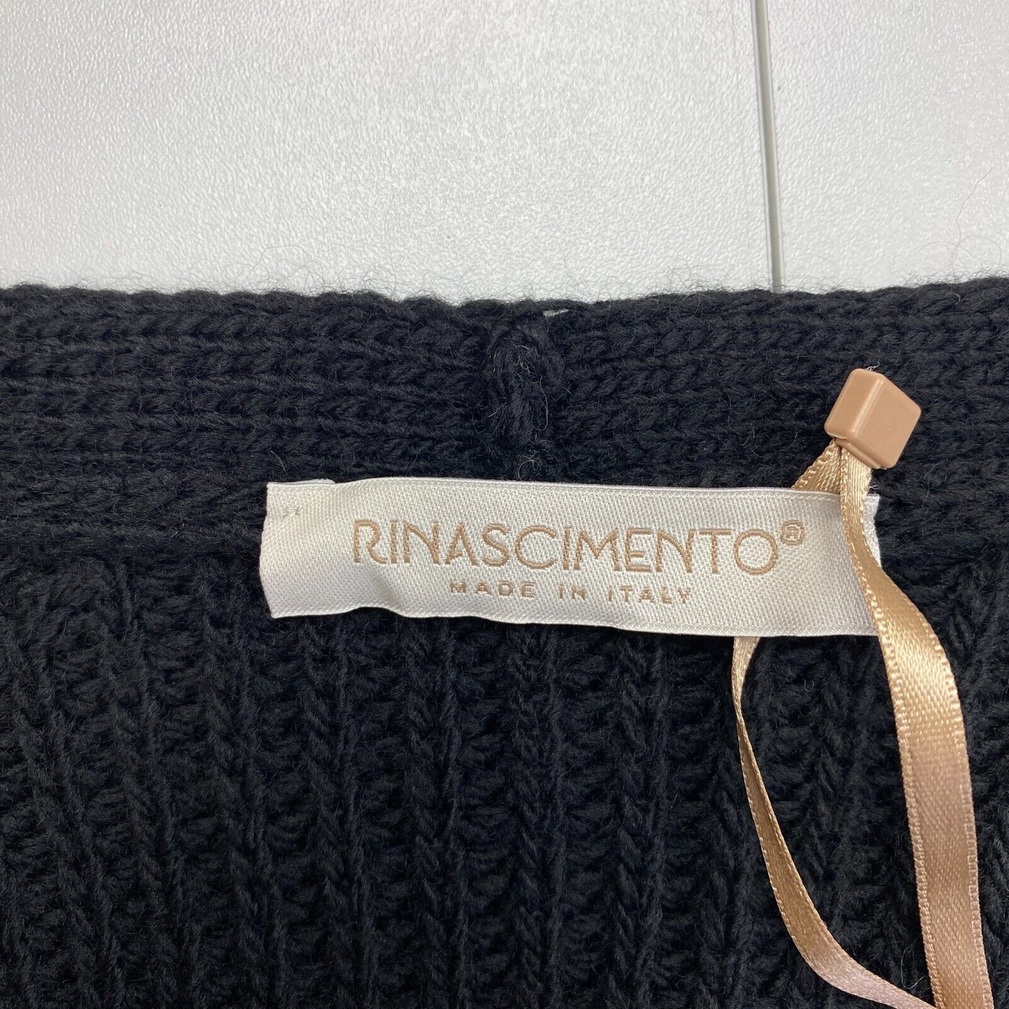 Rinascimento Women Black V Neck Cardigan Sweater Jumper Size S/M