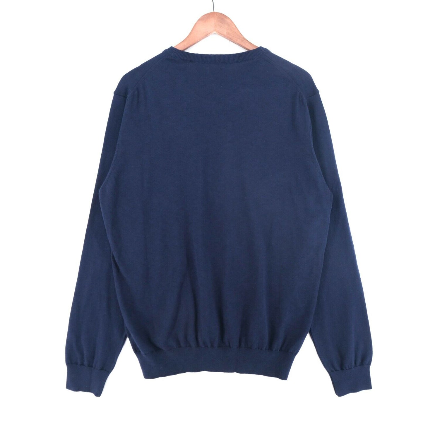 GANT Bleu Marine 100% Coton Crew Neck Jumper Pull Taille XL