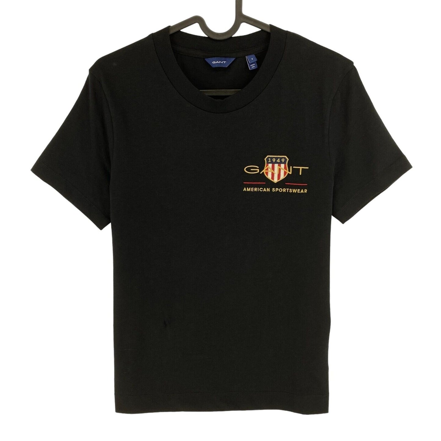 GANT Black Archive Shield Crew Neck T Shirt Size S