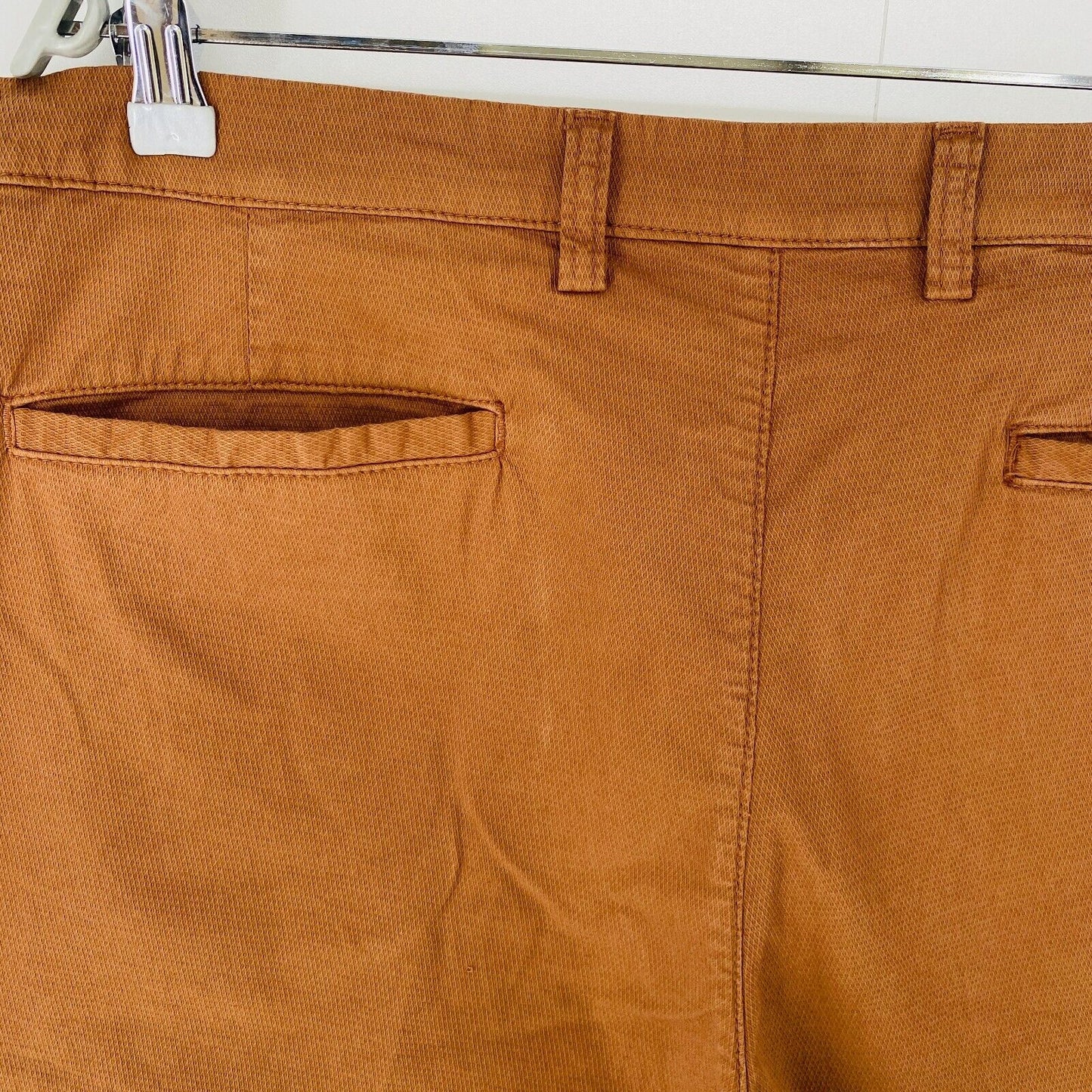 TRUSSARDI Mens Brown Regular Fit Chino Shorts Size EUR 58 W42