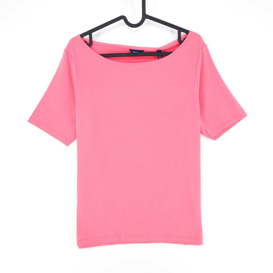 GANT Pink Boat Neck Top Blouse Size L