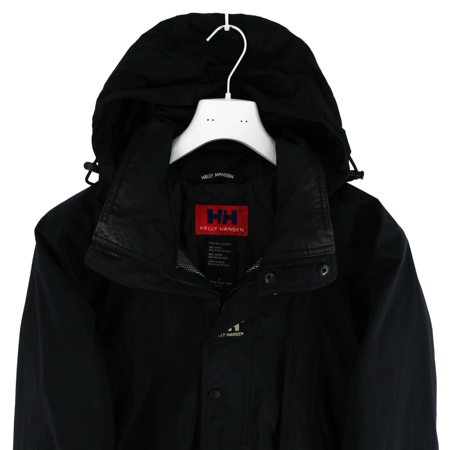 HELLY HANSEN Black Hooded Helly Tech Jacket Coat Size S