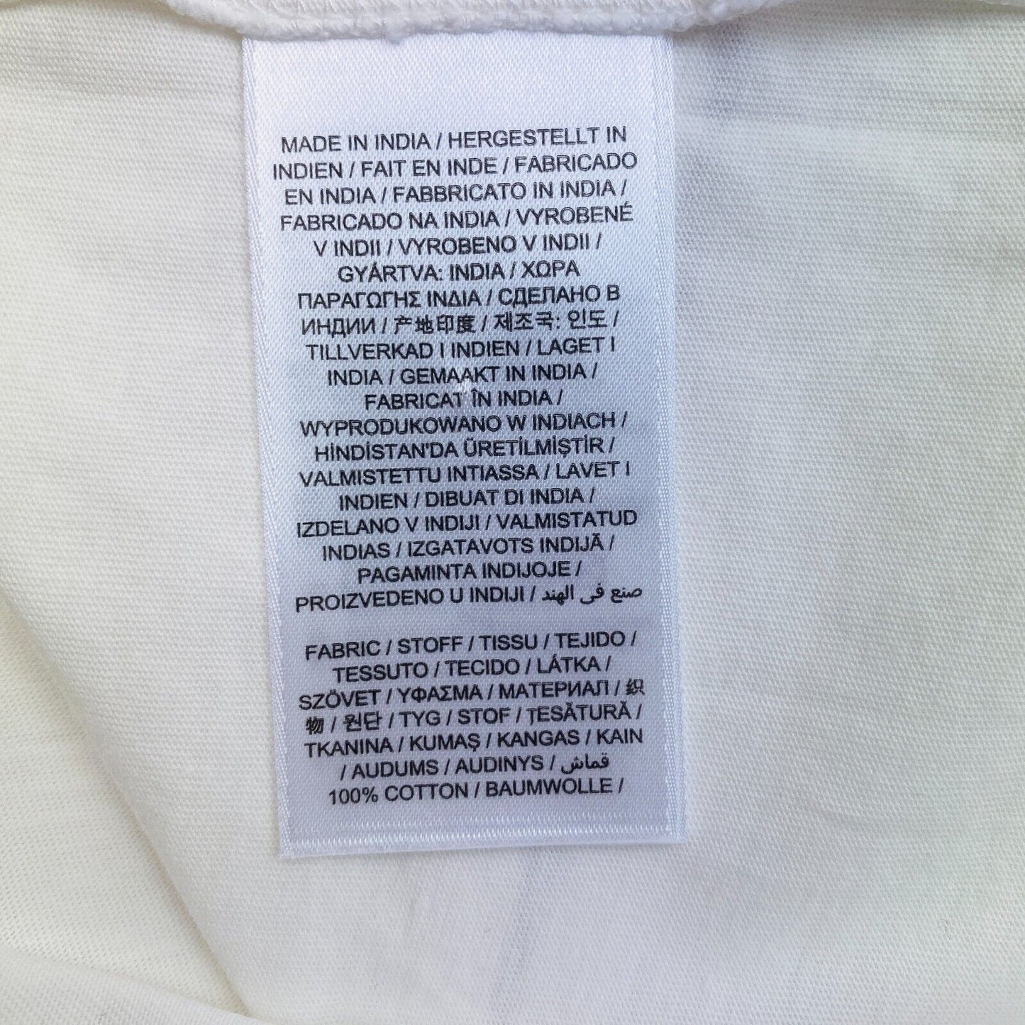 GANT Women White Tonal Archive Shield Crew Neck Short Sleeves T Shirt Size L