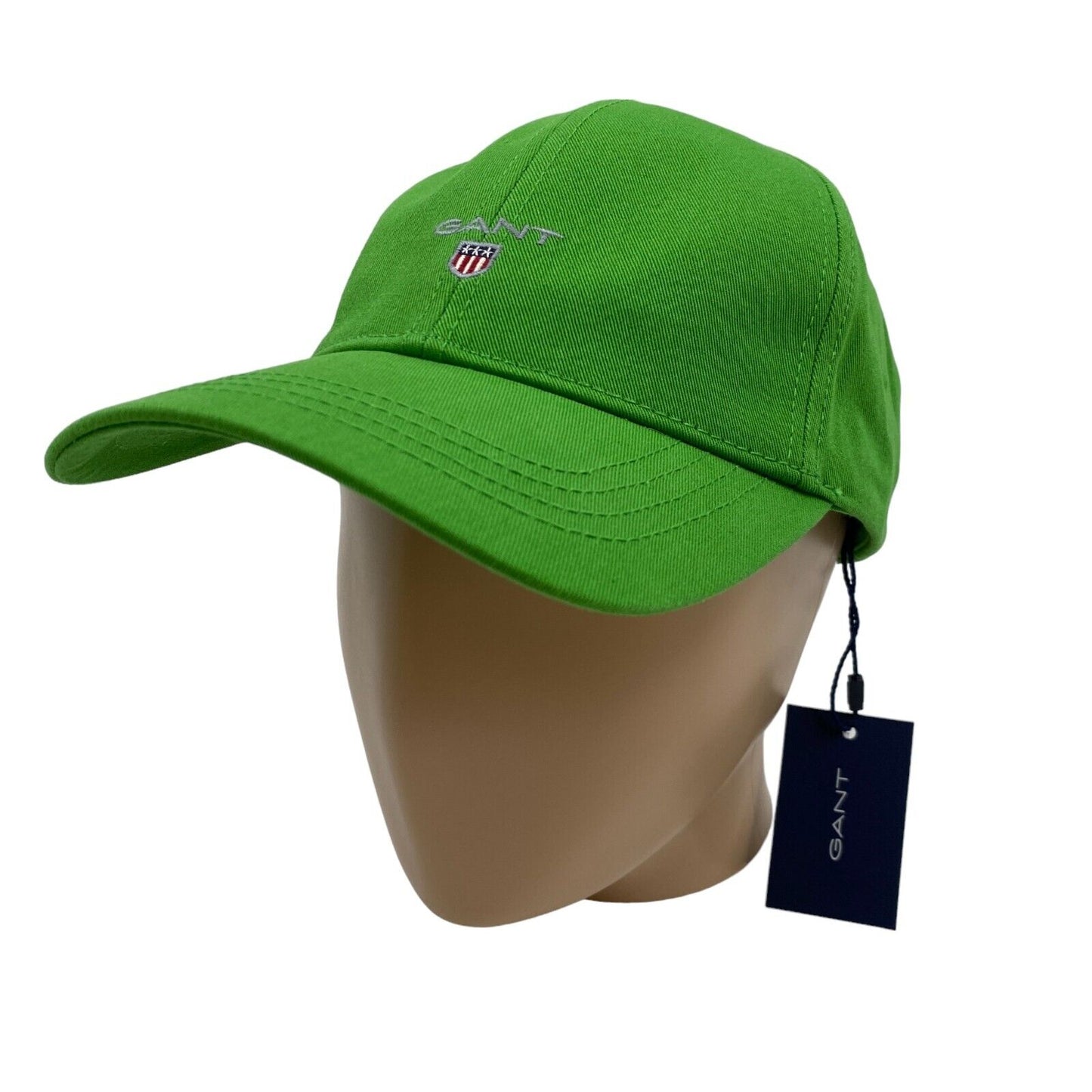 GANT Mens Green Cotton Logo Baseball Twill Cap Hat One Size