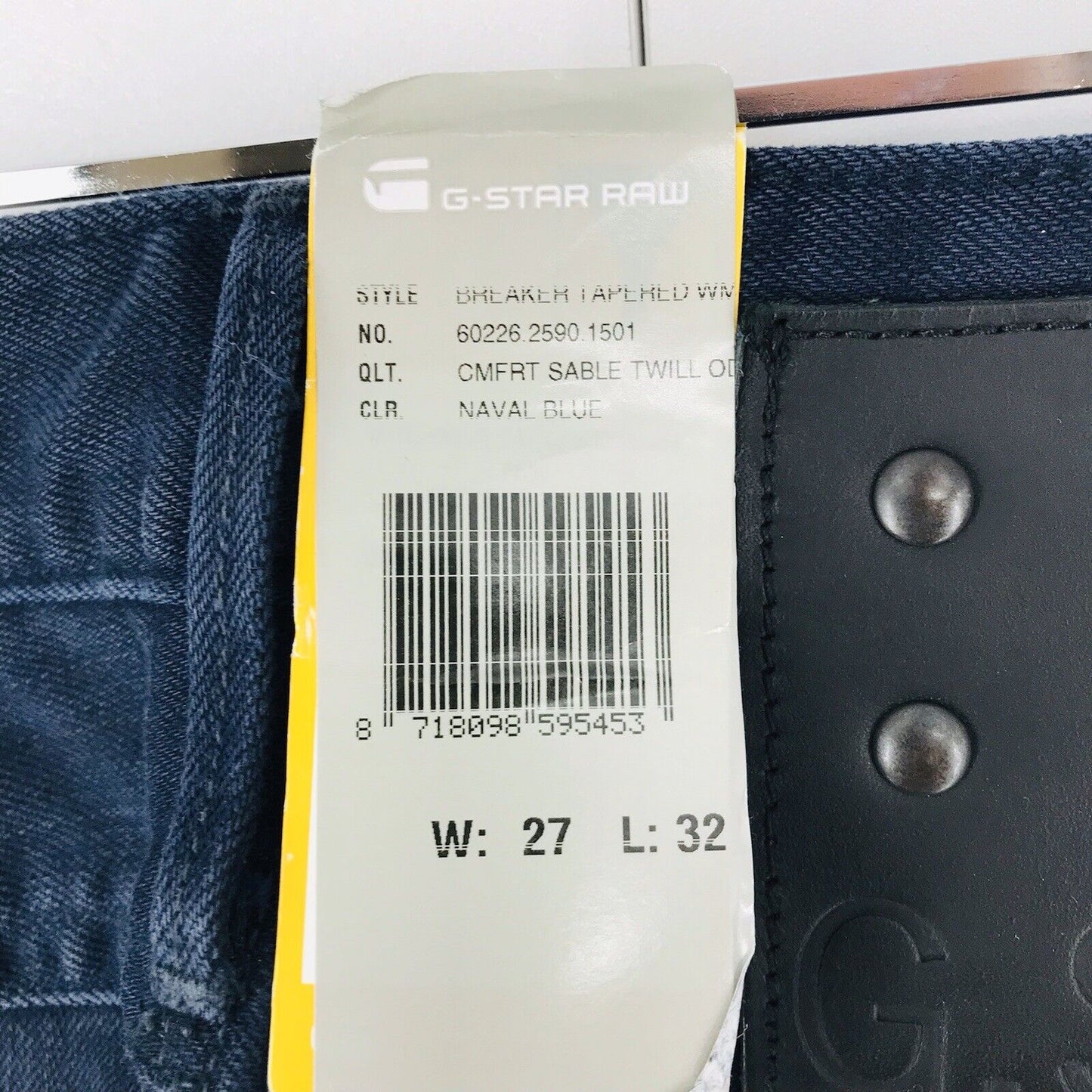 G-STAR RAW BREAKER Jean coupe fuselée bleu foncé pour femme W27 L32