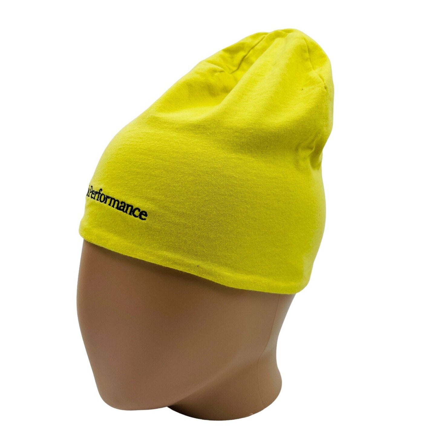 Peak Performance Yellow 100% Cotton Beanie Hat One Size