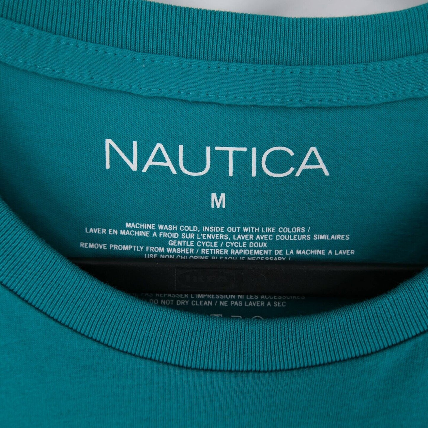 NAUTICA Green Graphic Print Crew Neck Top T Shirt Size M