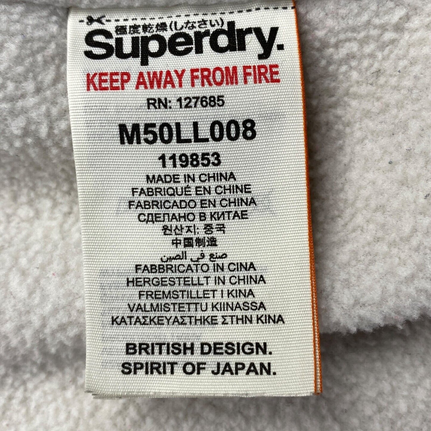 SUPERDRY Original Windcheater Marineblaue Jacke Größe L