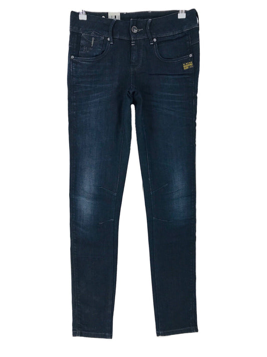 G-STAR RAW FENDER Femme Jean Skinny Bleu Foncé W26 L32