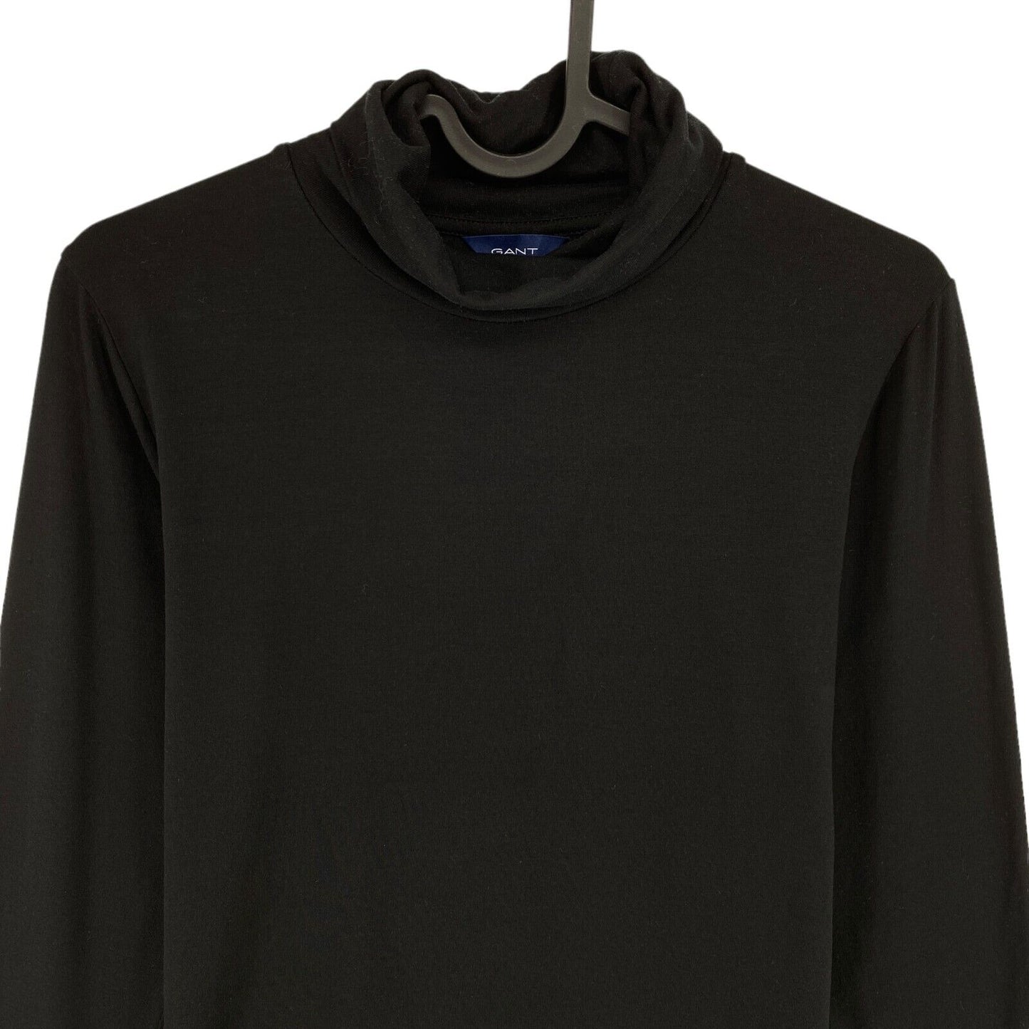 GANT Black Jersey Turtle Neck Long Sleeves T Shirt Size M