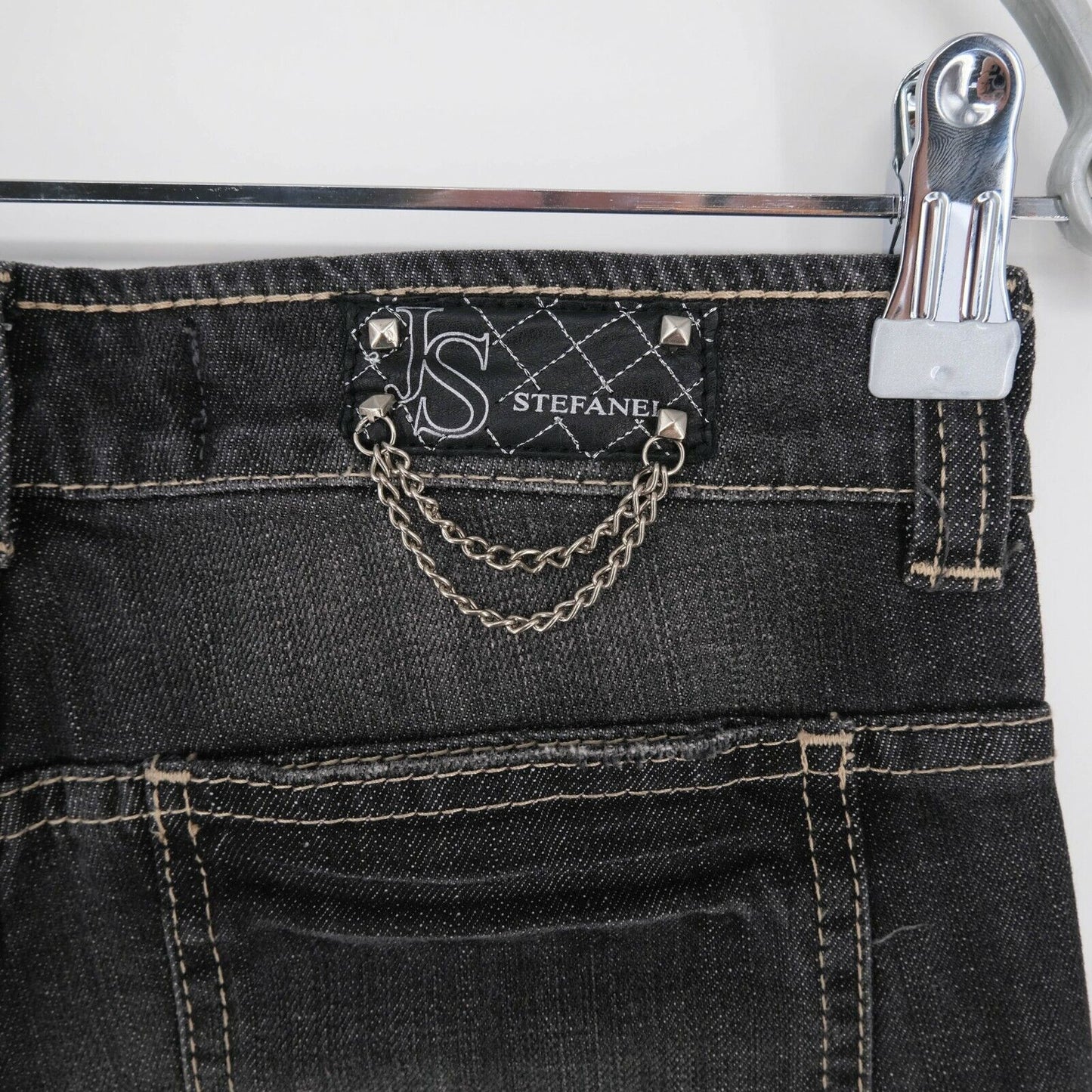 STEFANEL Dunkelgraue Capri Jeans Größe EU 34 UK 4 US 2