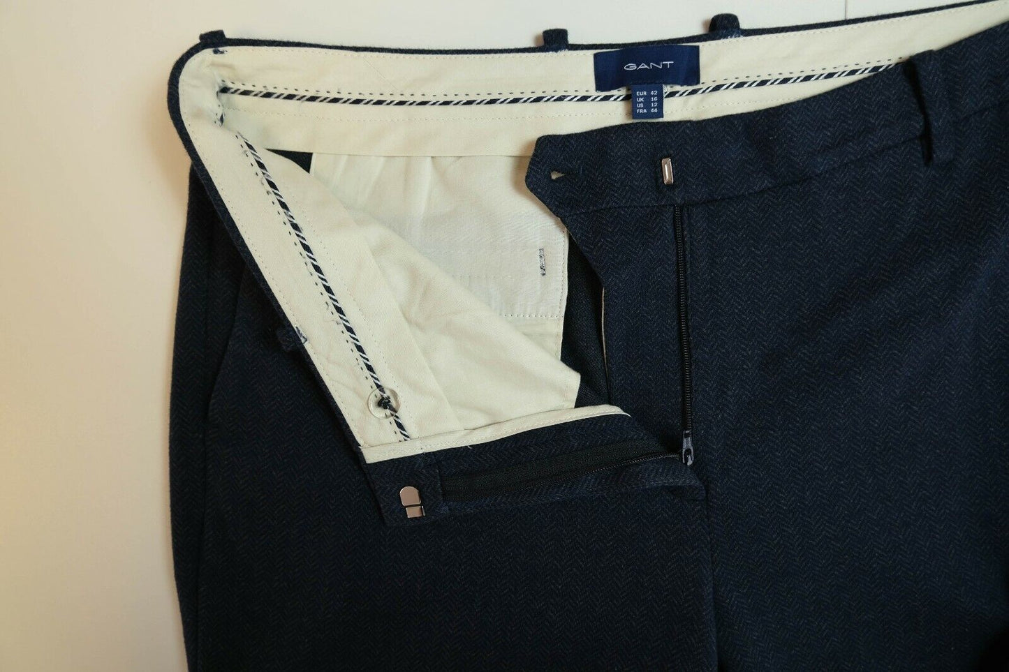 GANT Blue Chino Pants Trousers Size EUR 42 UK 16 US 12