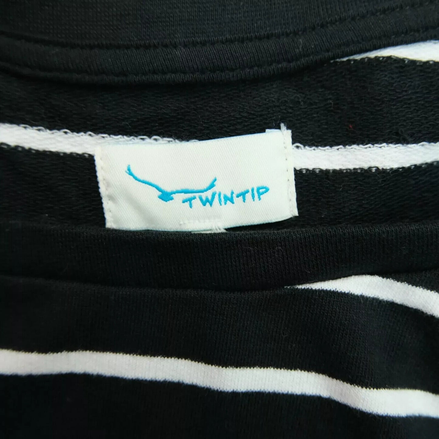 TWINTIP Black Striped Jumper Dress Size L