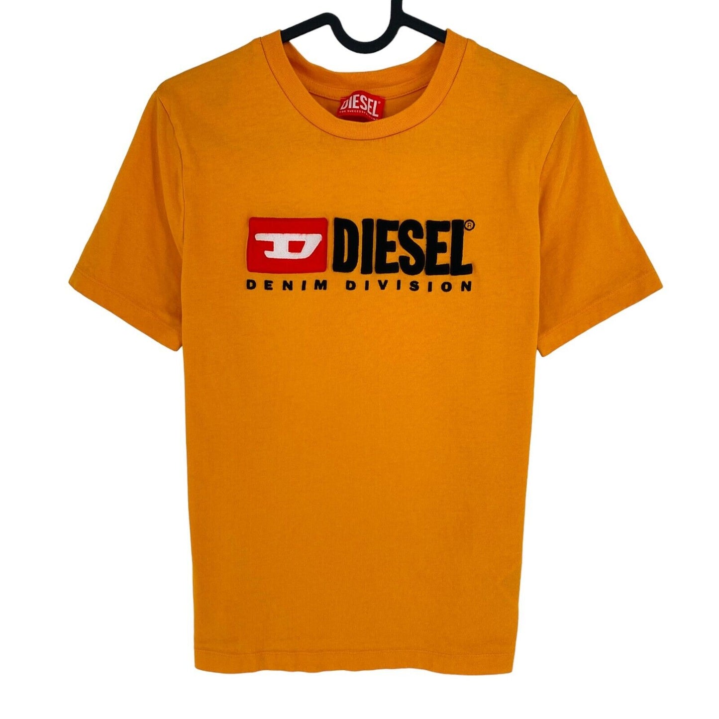 DIESEL Women Orange T-REG-DIV Crew Neck SS T Shirt Size L