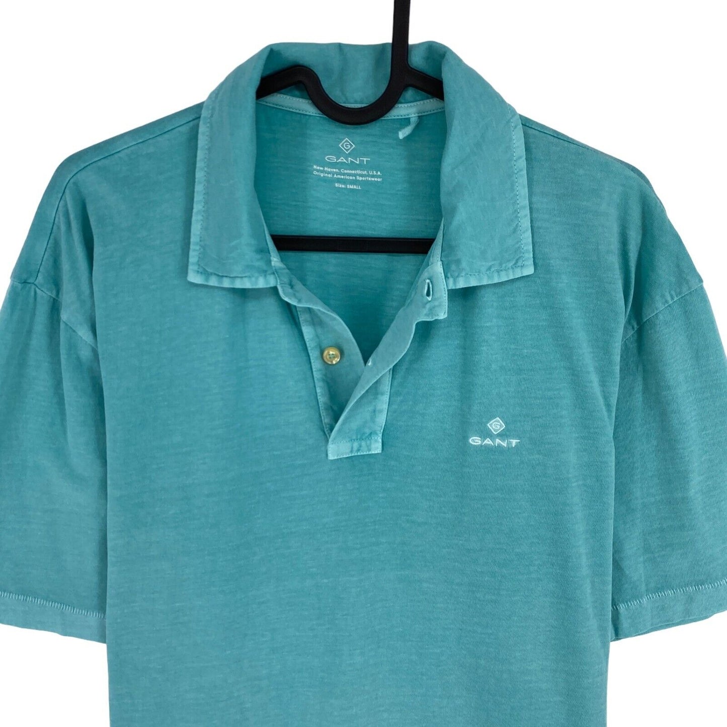 GANT Blueish Green Jersey Rugger Polo Shirt Size S