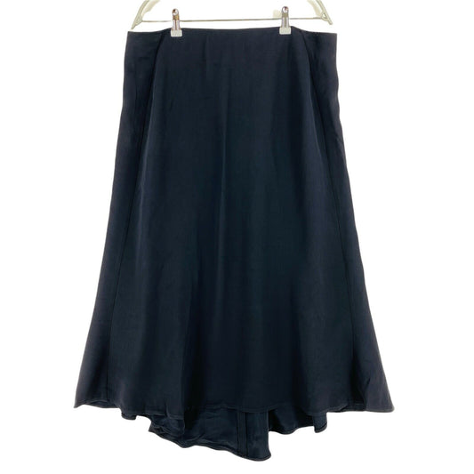 PERSONA Navy Blue Flared Skirt Size EU 44 UK 16 US 14