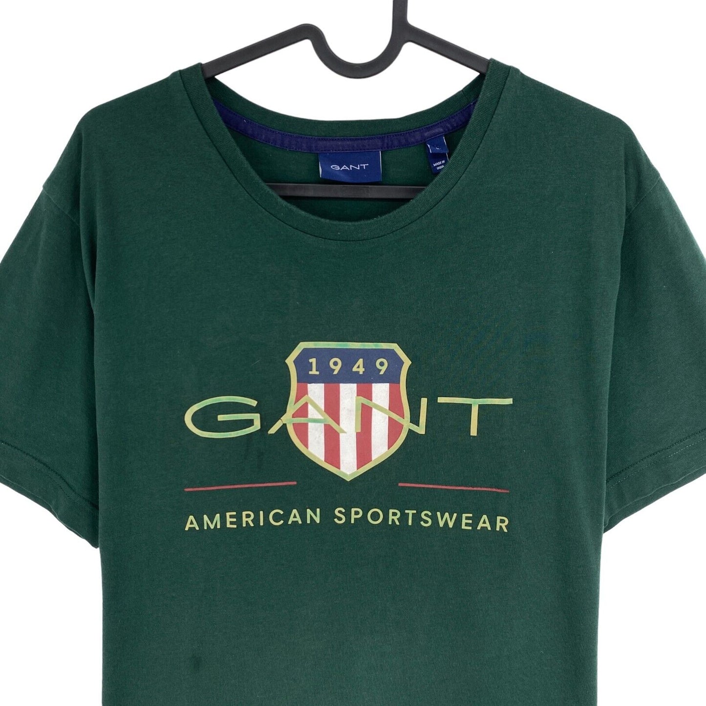 GANT T-Shirt mit Rundhalsausschnitt, dunkelgrün, Archive Shield, Größe L