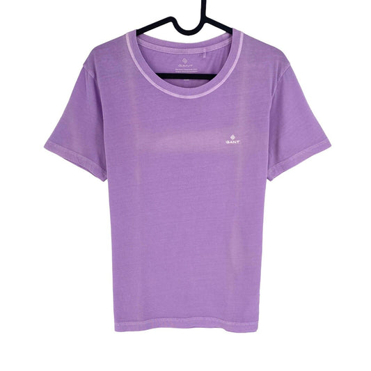 GANT Women Light Purple Sun Faded Crew Neck T Shirt Size M