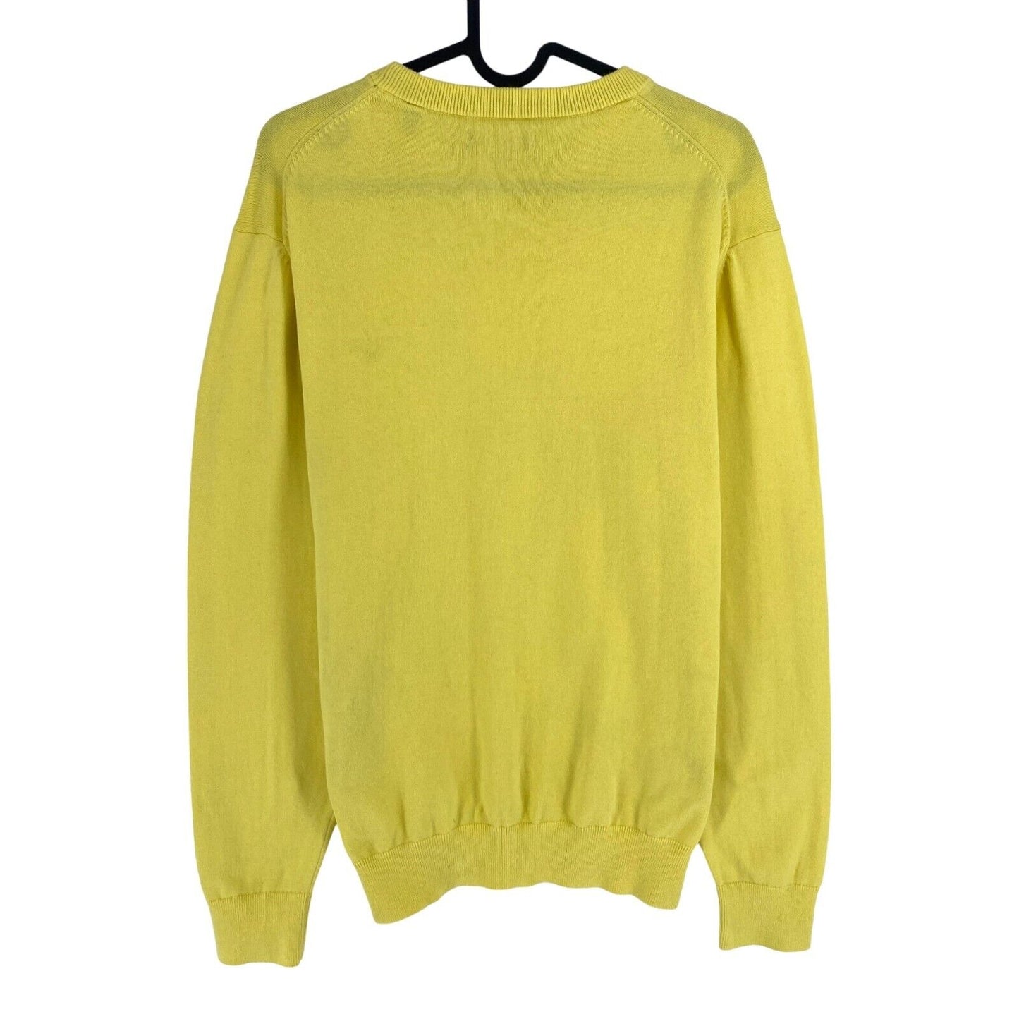 GANT Yellow Cotton Crew Neck Sweater Jumper Size L