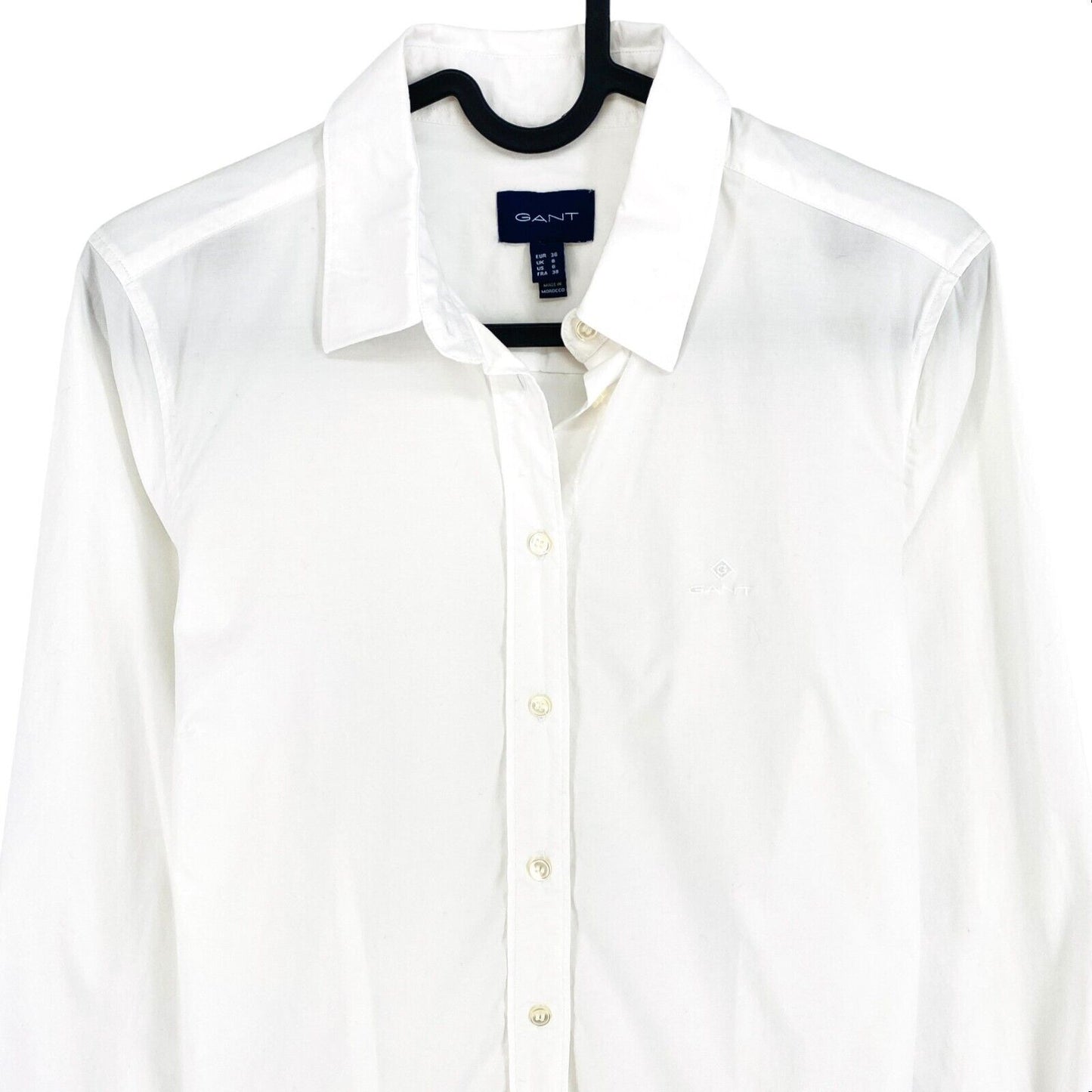 GANT White Solid Shirt Size EU 36 UK 8 US 6