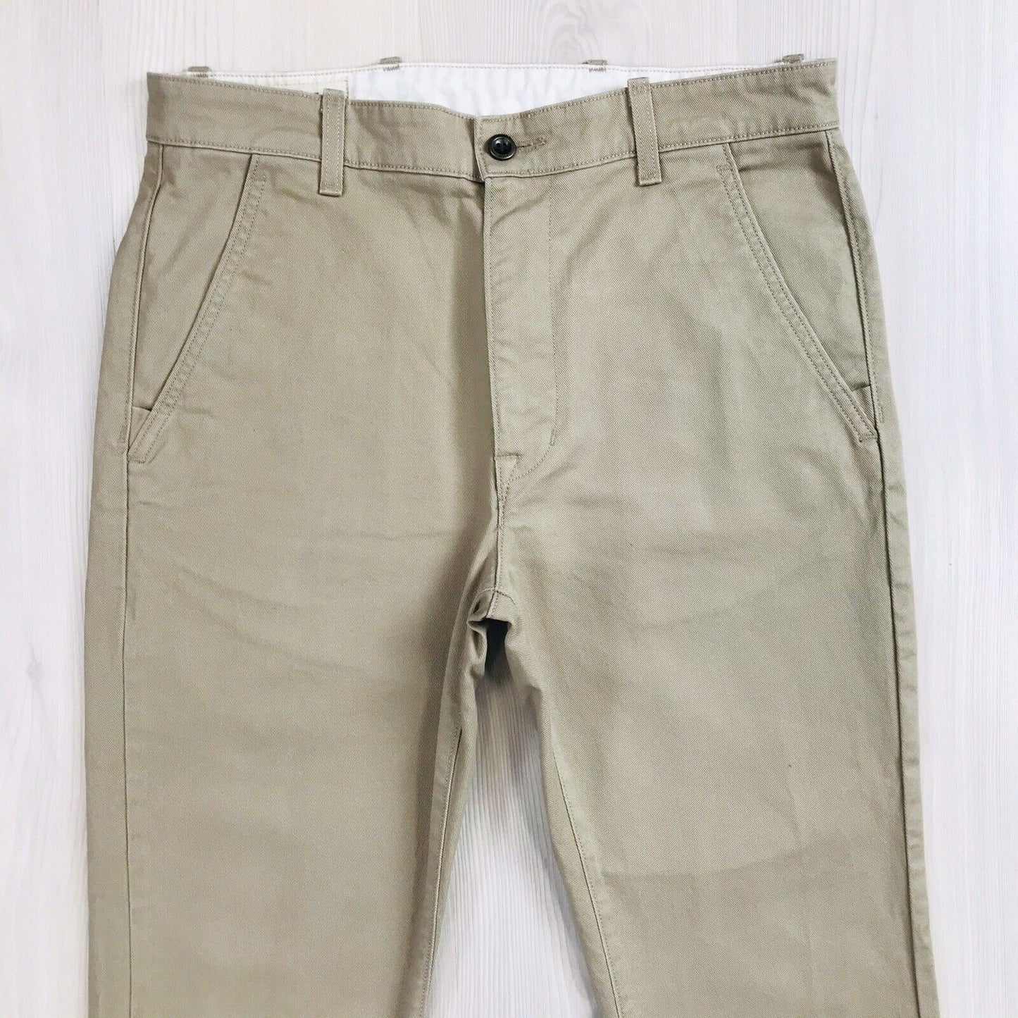 Levi's Beige Stretch Regular Straight Fit Chino Pants Trousers W32 L30