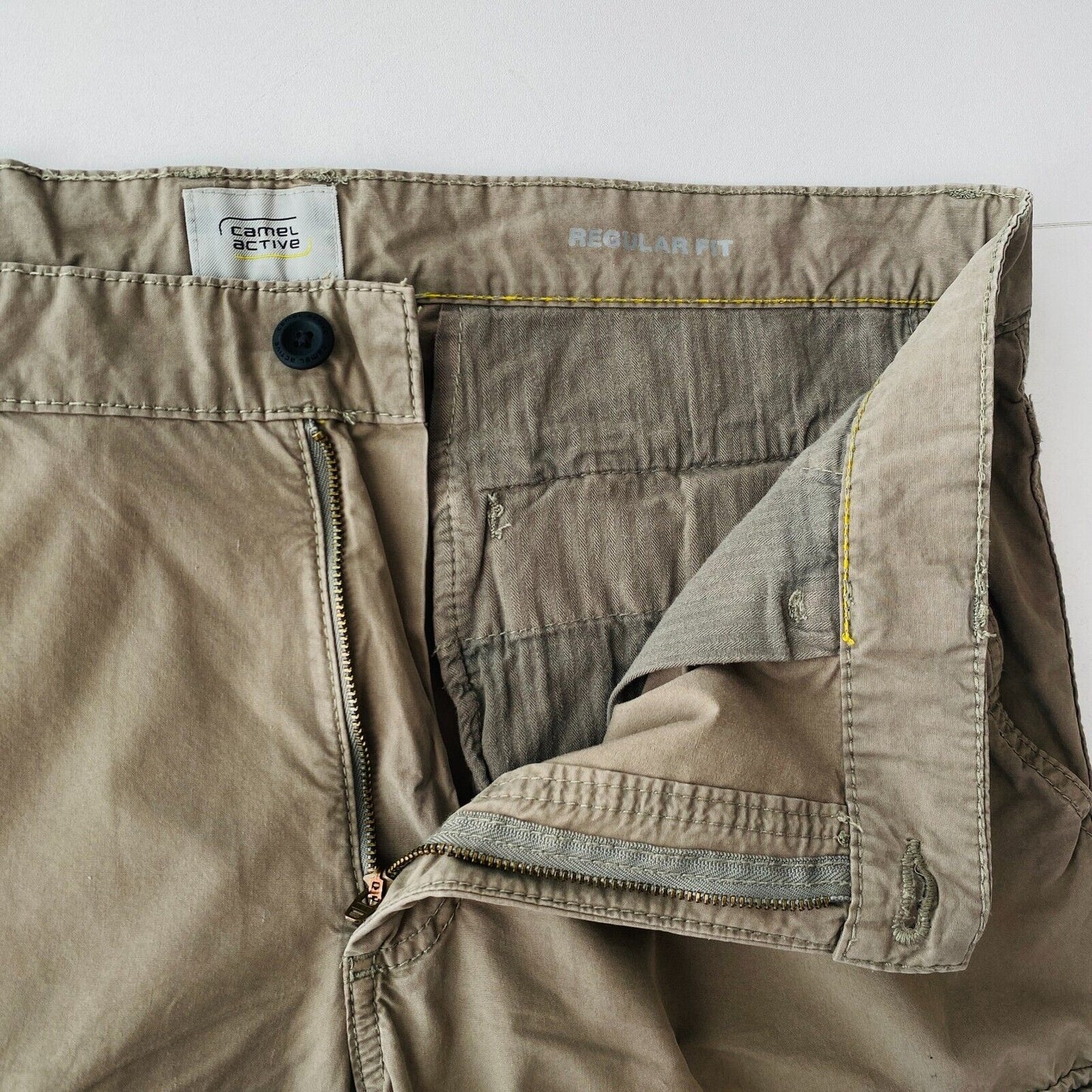 Camel Active Mens Brown Regular Fit Cargo Shorts Size W36