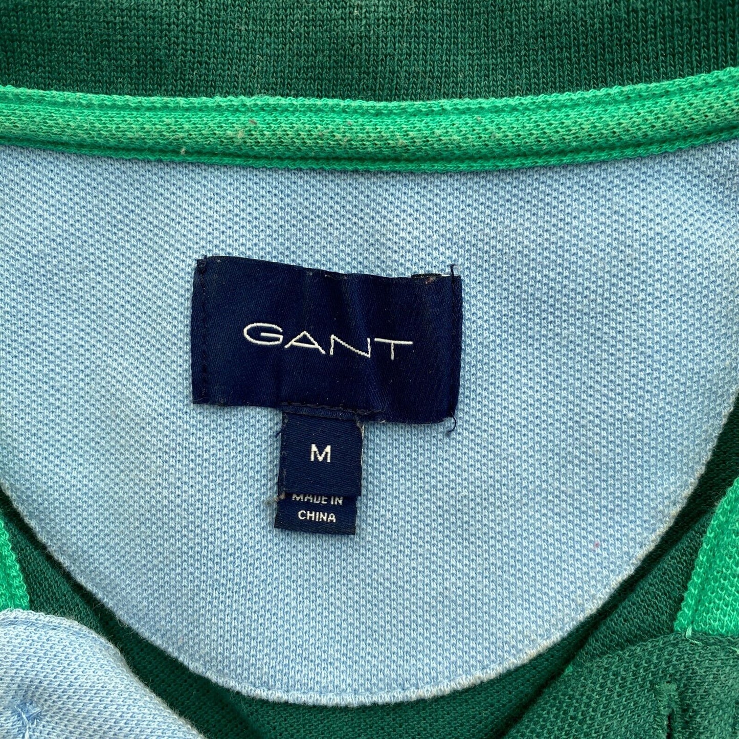 GANT Poloshirt Rugger Piqué mit Streifen in Dunkelgrün, Größe M