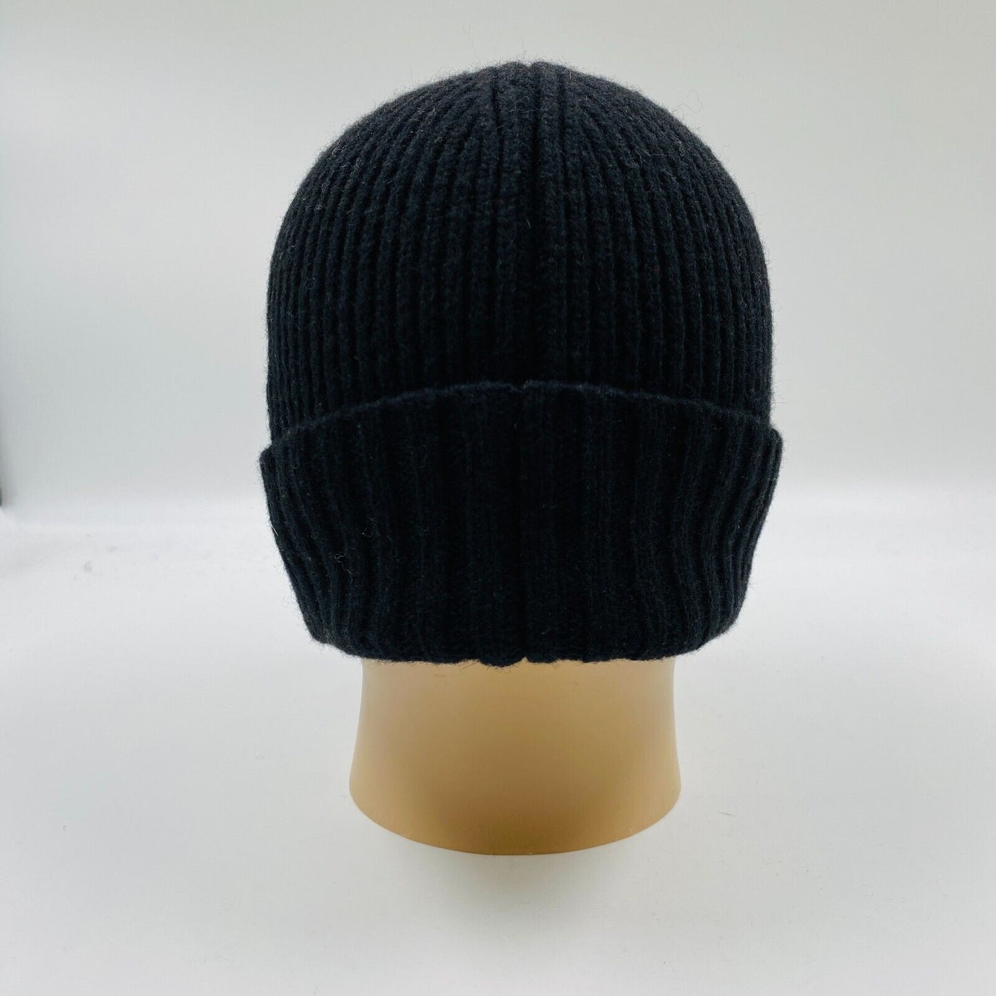 GANT Women Black Wool Blend Beanie Winter Hat One Size