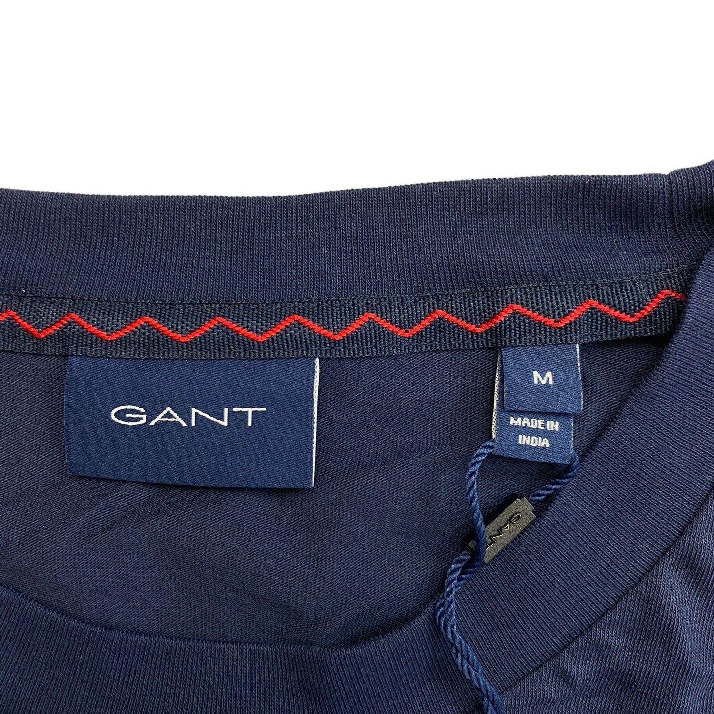 GANT Navy Blue Nautical Crew Neck Long Sleeves T Shirt Size M