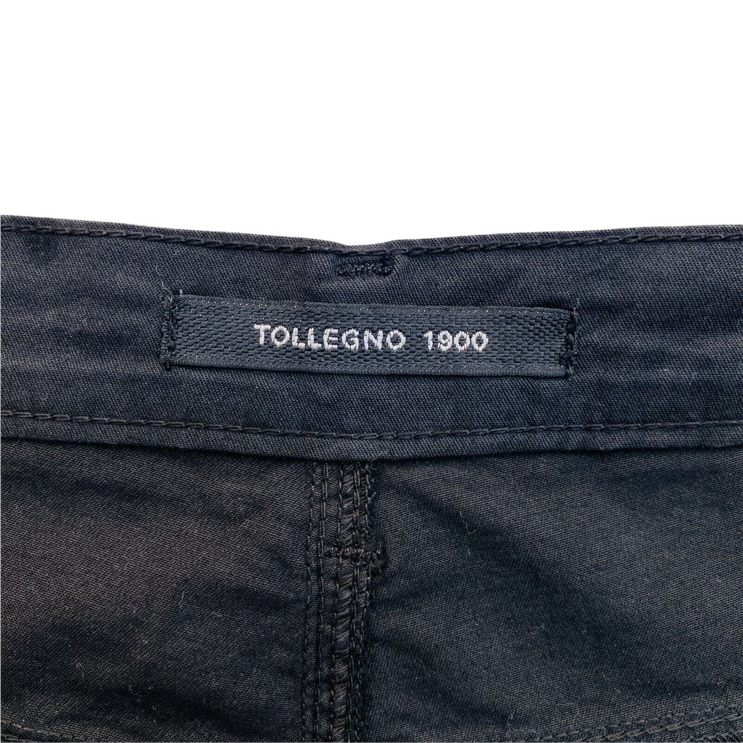 TOLLEGNO 1900 Black Bermuda Shorts Size 42 EU 38 UK 10 US 6