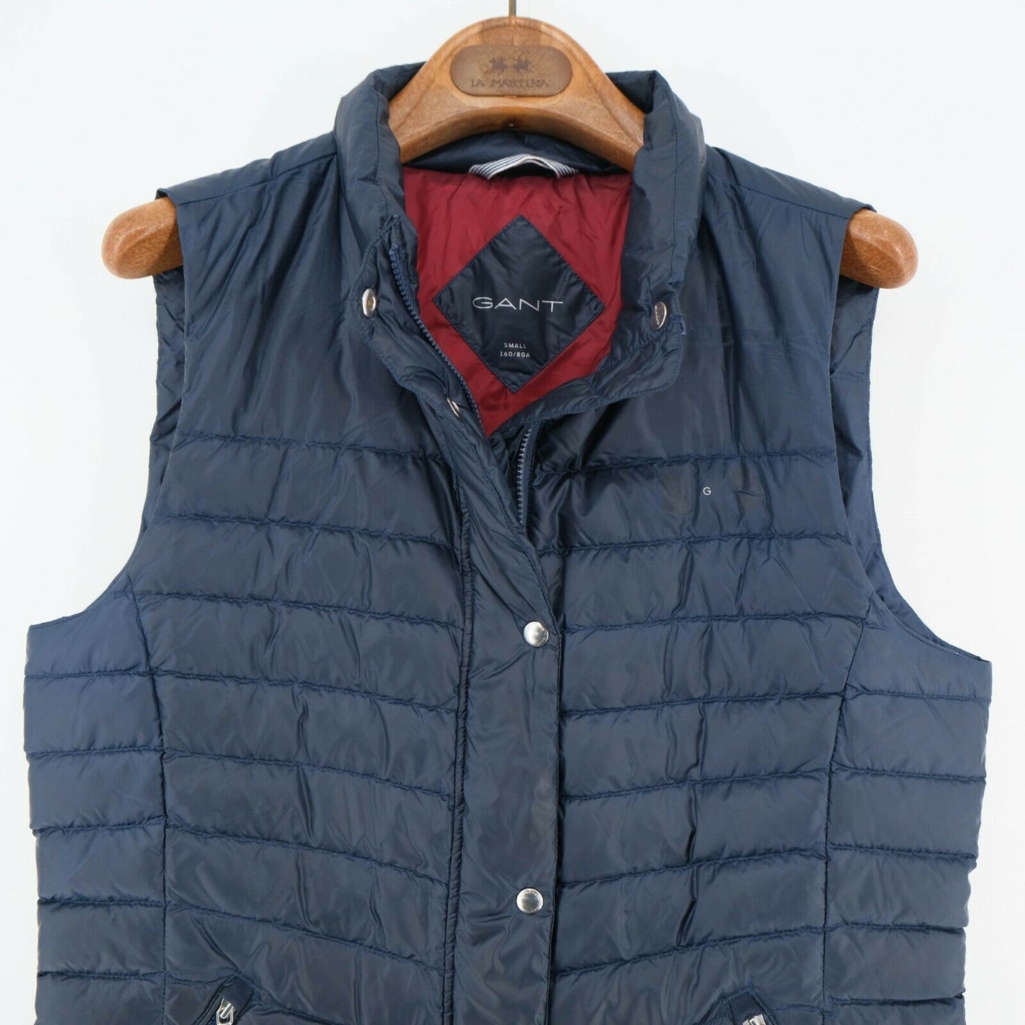 GANT Dark Blue Down Fill Gilet Bodywarmer Waistcoat Jacket Size S