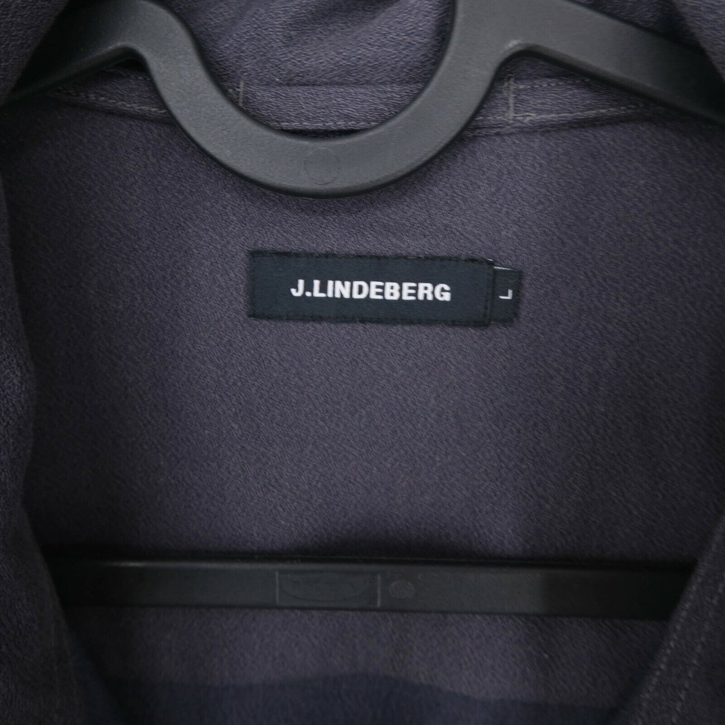 J. LINDEBERG Dunkelgrauer Pullover mit Reißverschluss am Kragen, Größe L