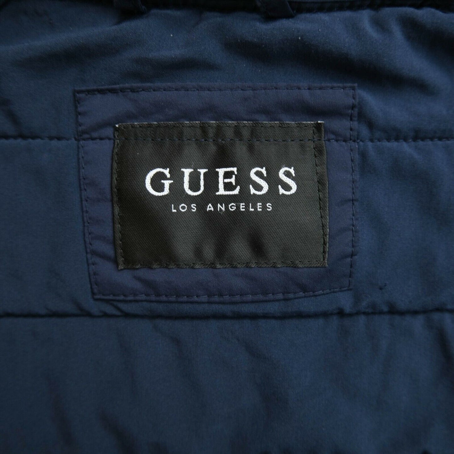 GUESS Navy Blue Padded Jacket Coat Size XS