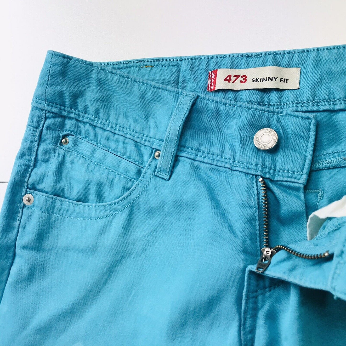 Vintage Levi's 473 Women Blue Stretch Skinny Fit Jeans Size W27 L34