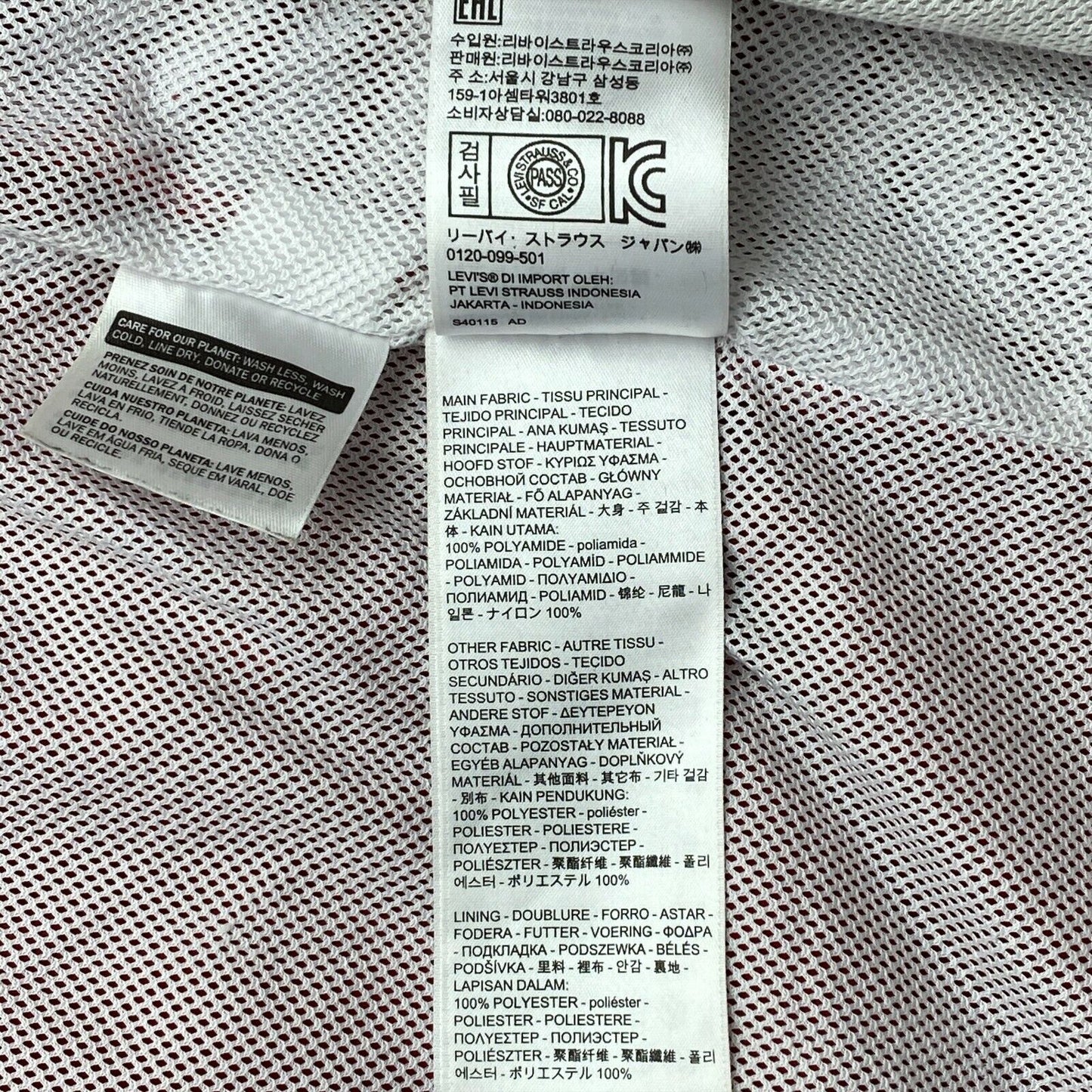 LEVI'S Veste à capuche rouge Taille S