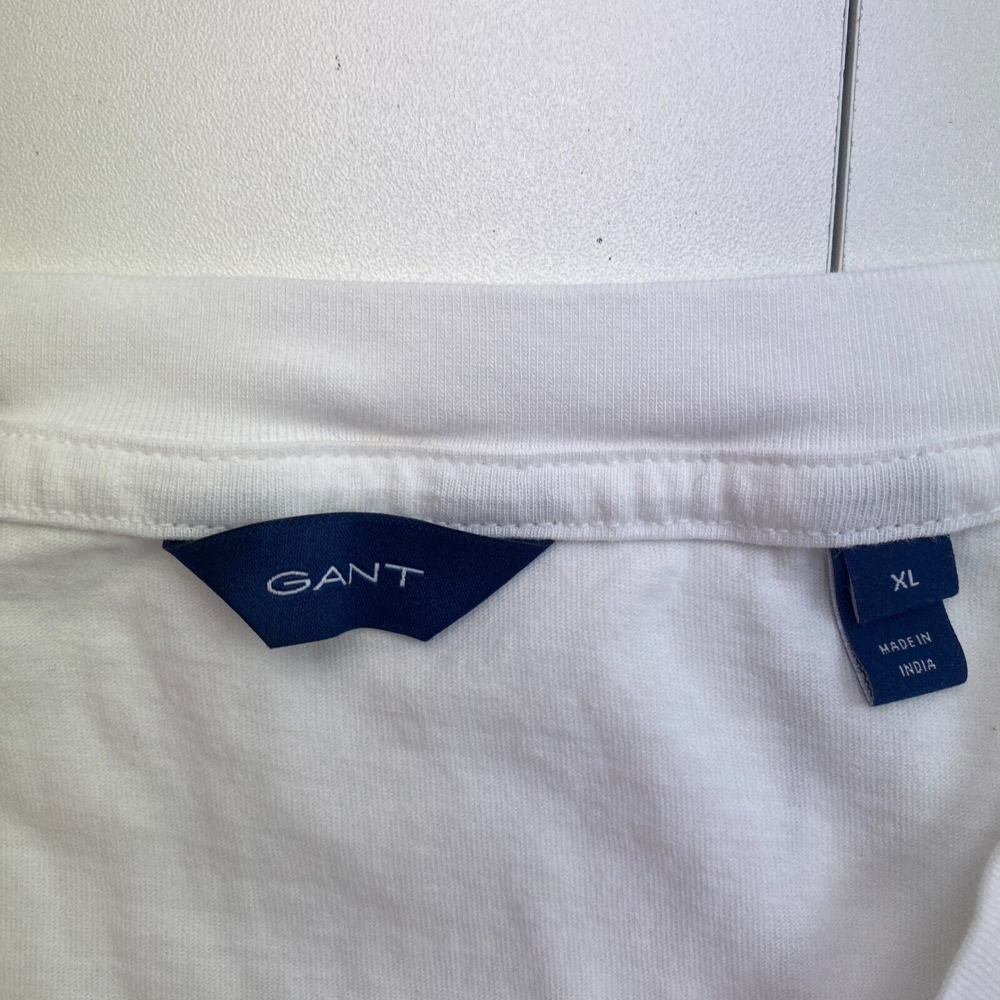 GANT Women White Archive Shield EMB Crew Neck Short Sleeves T Shirt Size XL