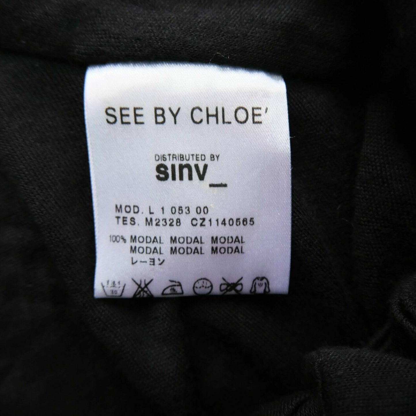 SEE BY CHLOE Black Relaxed Cropped Pants Trousers Size EU 36 38 UK 8 10 US 4 6