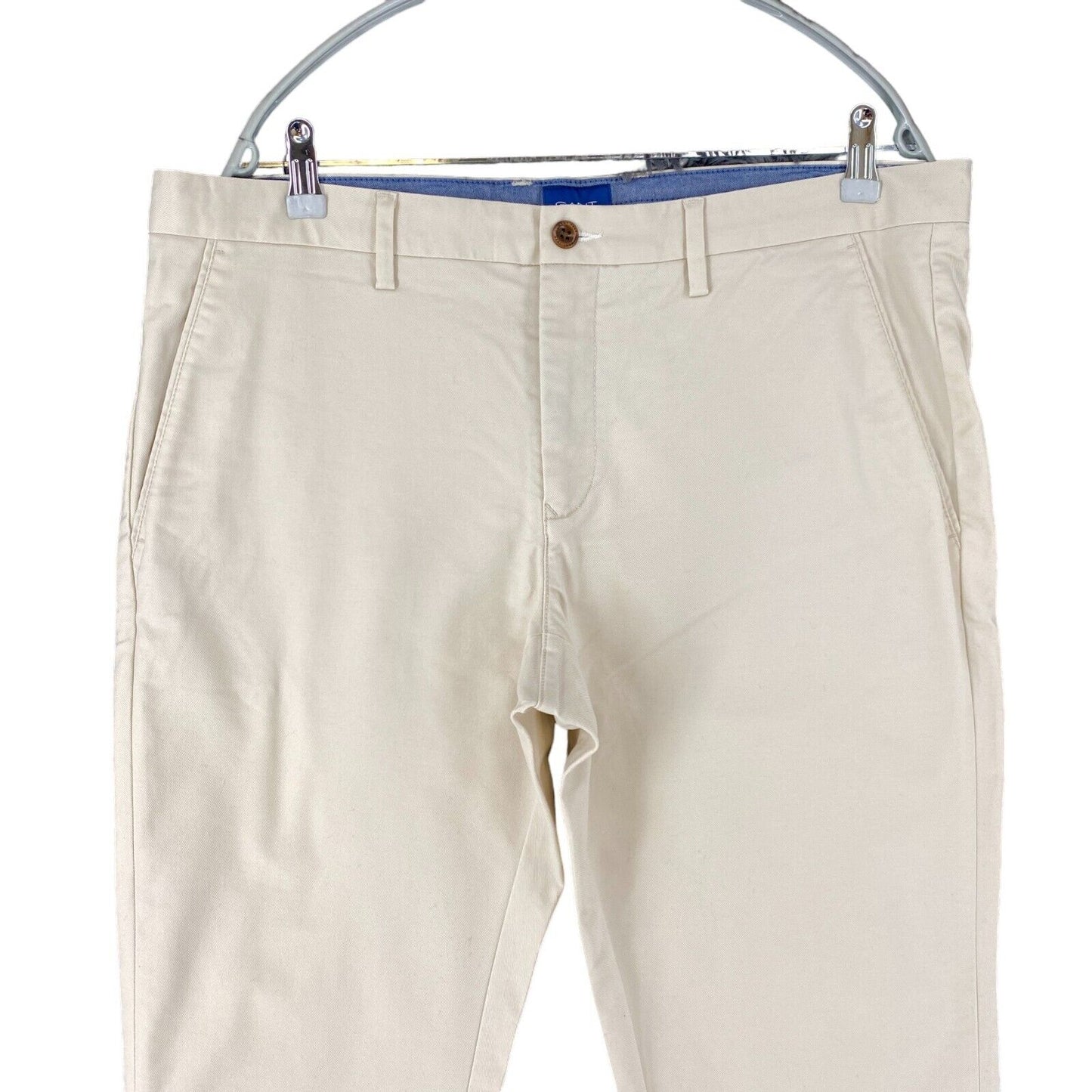 GANT HALLDEN Hellbeige Chinohose Slim Fit Größe W36 L34