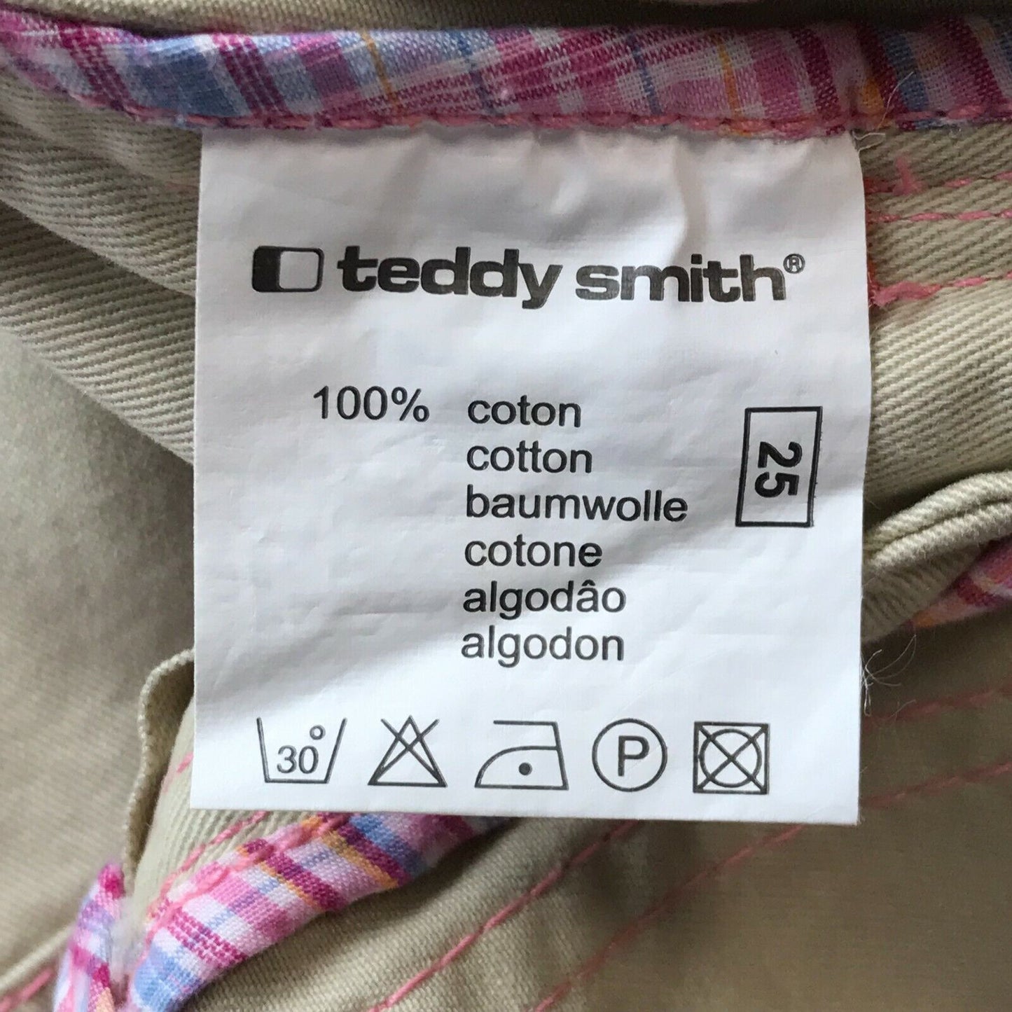 TEDDY SMITH Damen Shorts, Knielänge, Relaxed Fit, Braun, Größe W25