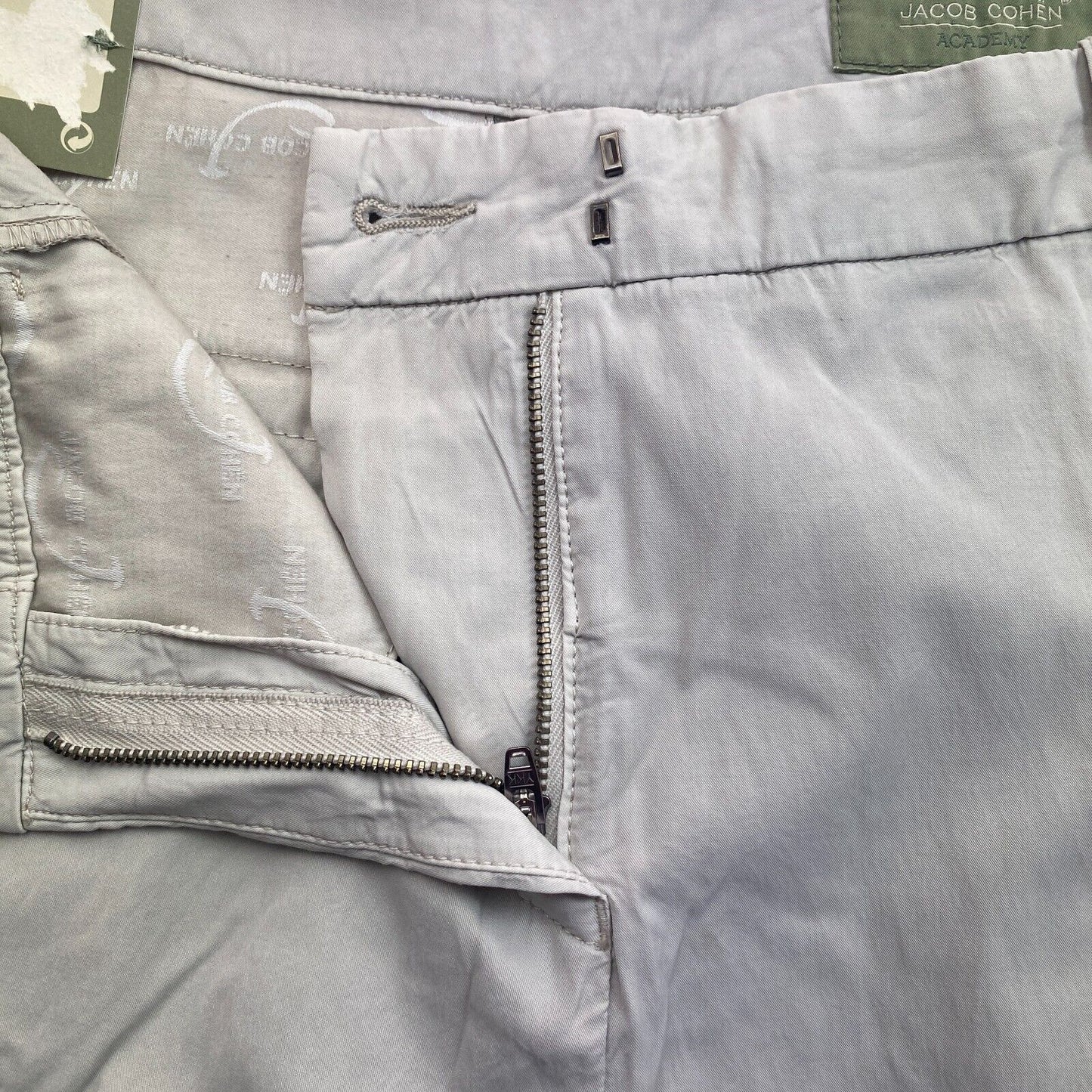 JACOB COHEN Women GLORY Grey Mid Rise Cigarette Capri Pant Trousers Size W30