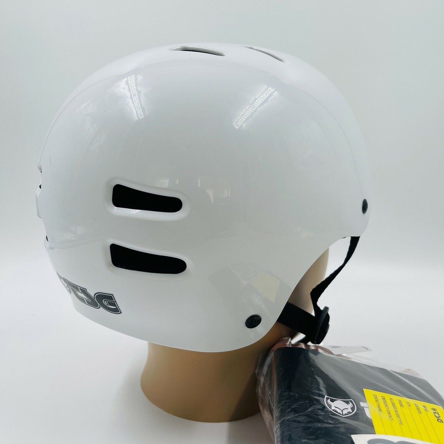 TSG Skateboarding BMX Injected Color White Helmet Size S - M 54 - 56 cm