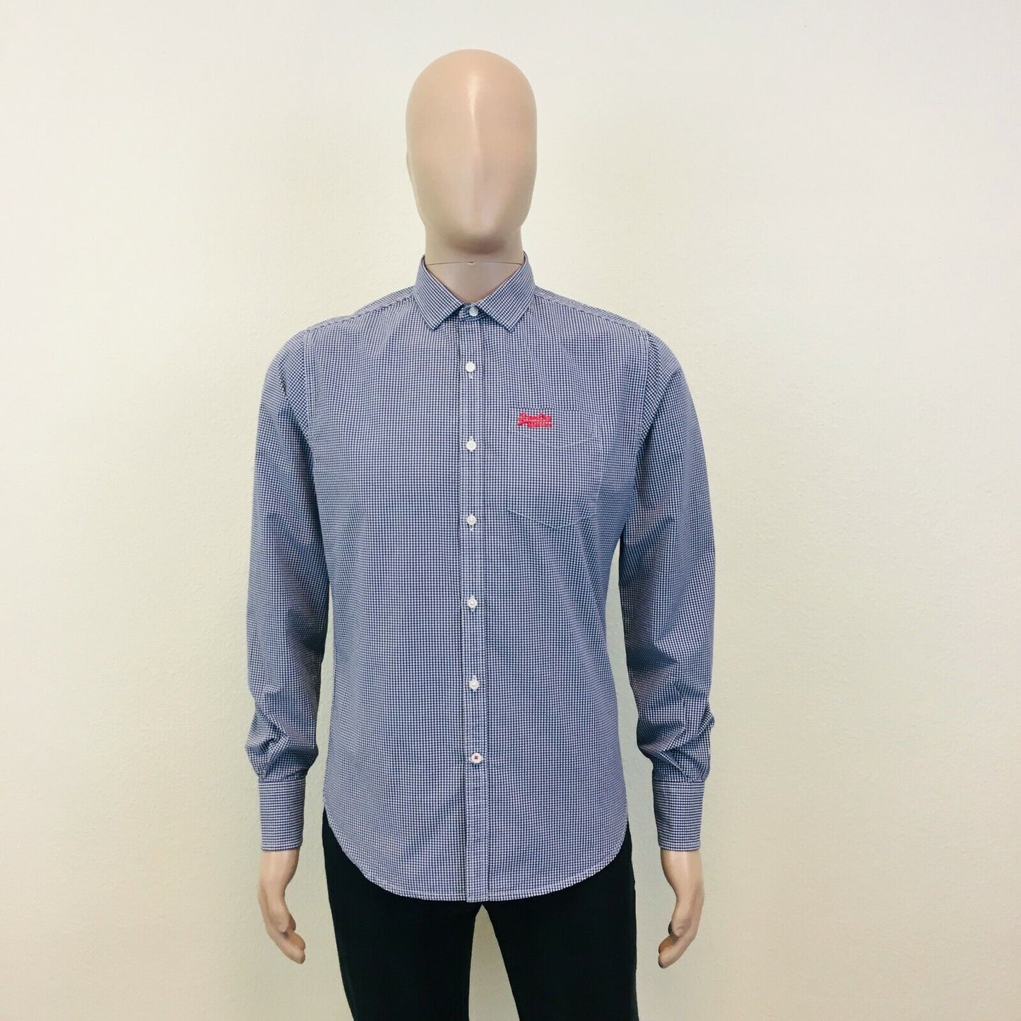 Superdry Shirt Shop Slim Fit Blue Shirt Size M Perfect!