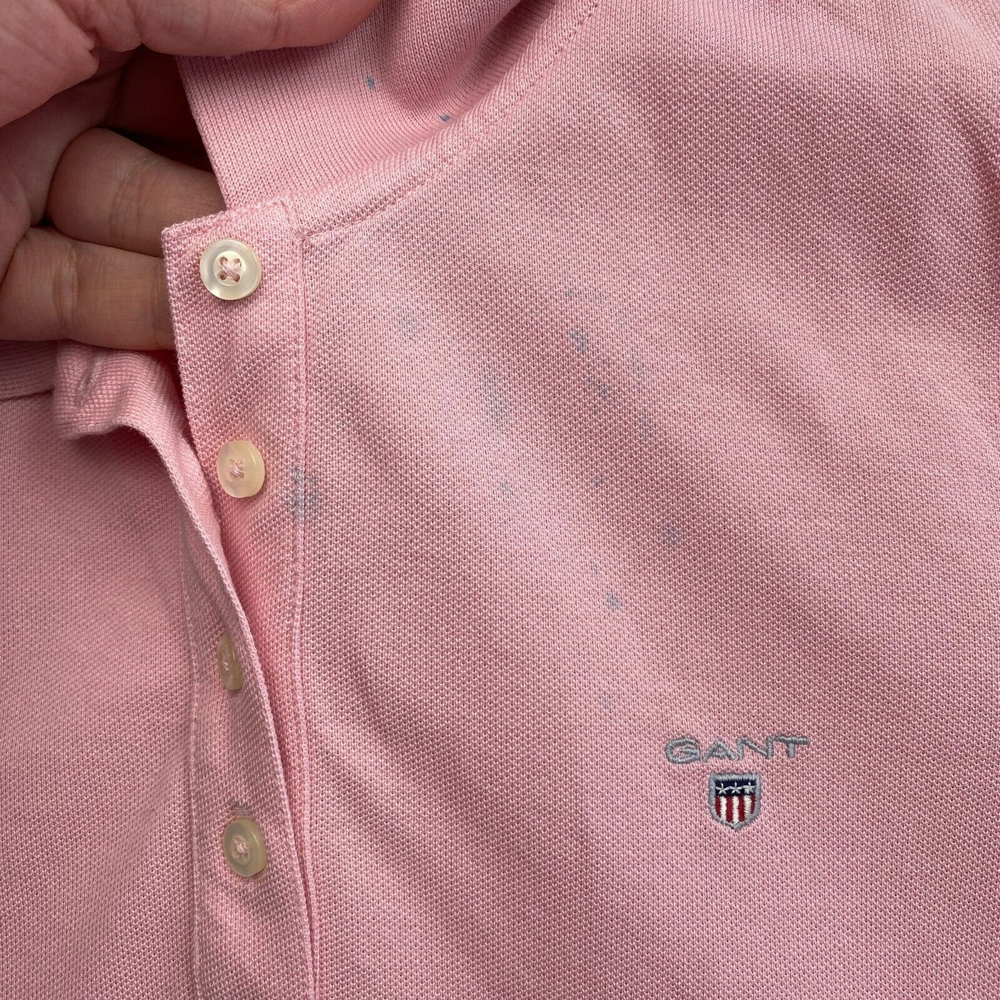 GANT Women Pink Original Pique Polo Shirt Size S