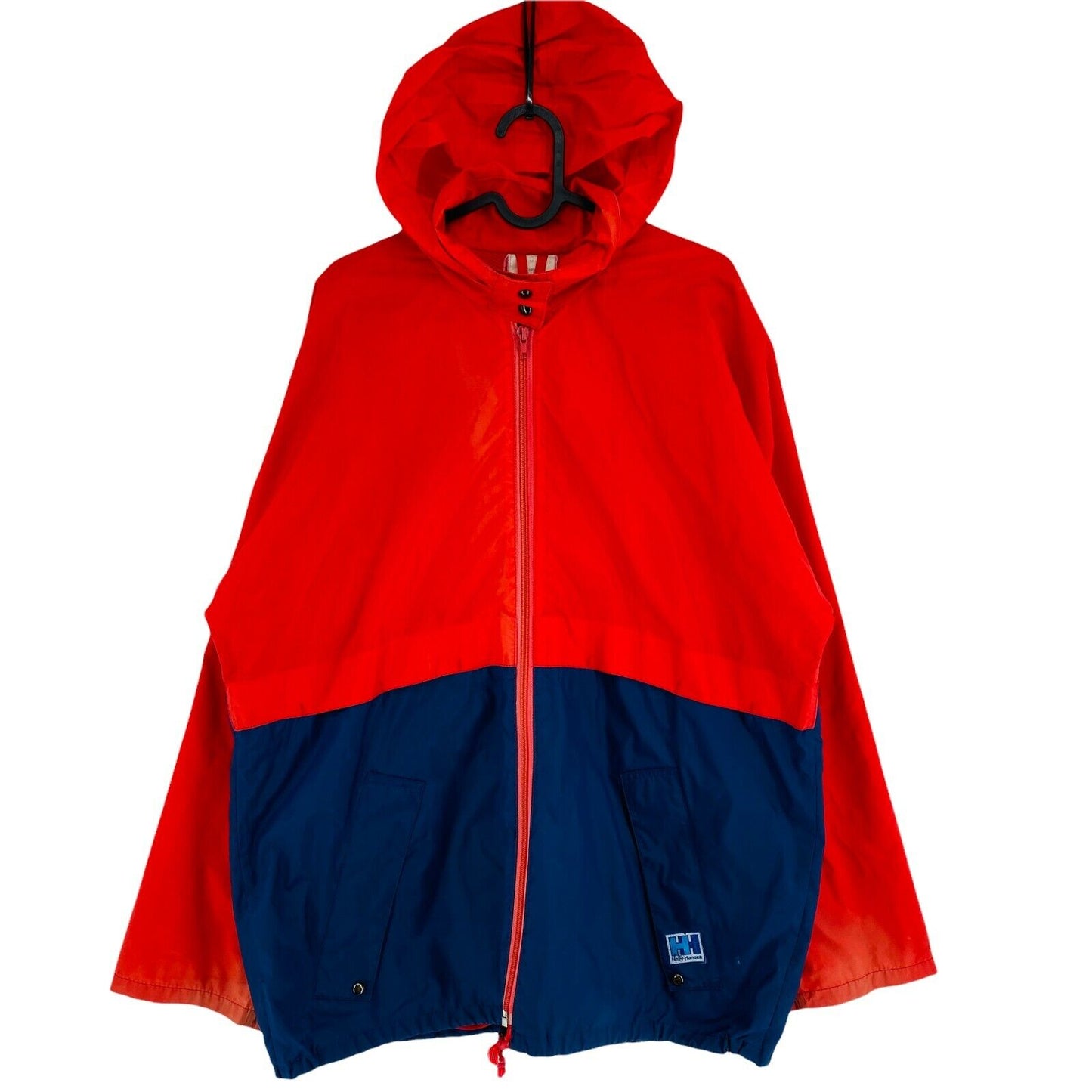 HELLY HANSEN Vintage Red Blue Hooded Jacket Coat Size M