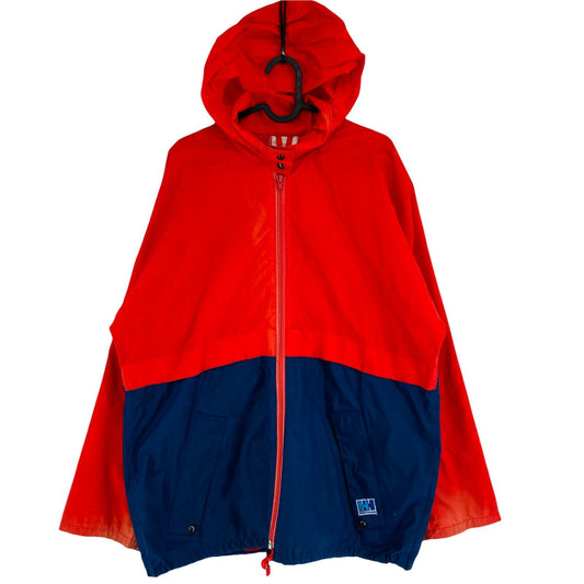 HELLY HANSEN Vintage Red Blue Hooded Jacket Coat Size M