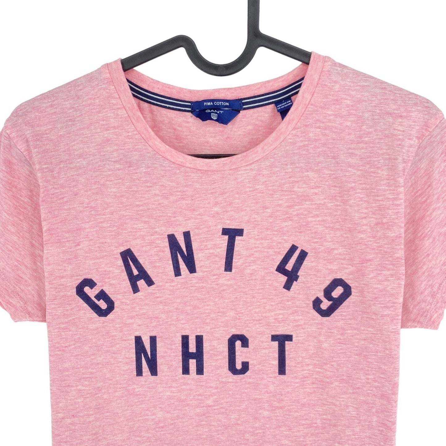 GANT Girls Pink Logo Crew Neck T Shirt Size 13-14 Years 158/164 cm