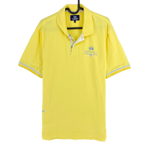 LA MARTINA Yellow Short Sleeves Polo Shirt Size L